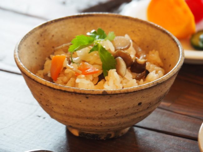 野口淳　炭化粉引飯碗